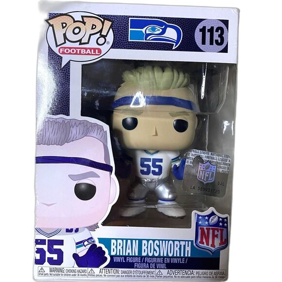 Funko POP! NFL Legends Brian Bosworth #113 Seahawks 2018 VAULTED Vinyl Figure - Picture 1 of 6